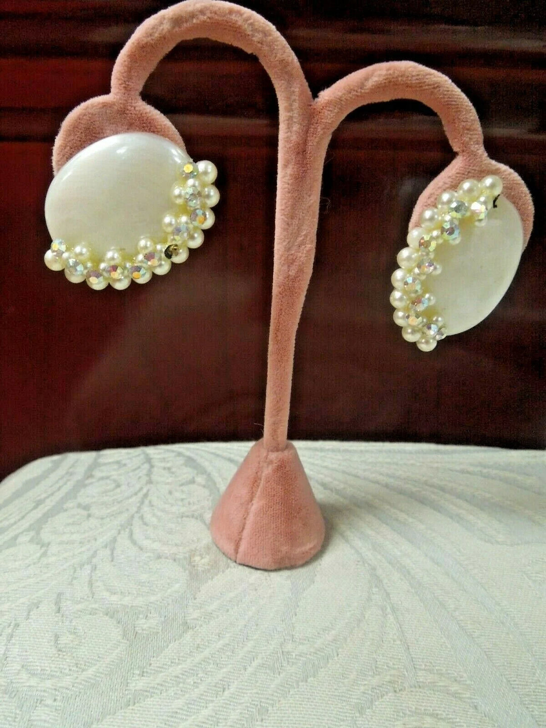 r107 14 Piece Lot of Pearl ,Rhinestone,beads, Jewelry Necklace Set Brooches Earrings Vintage Jewelry Some Are Signed