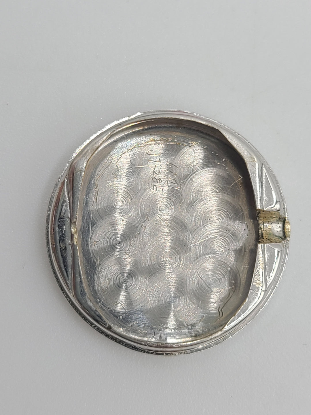 k799 Stunning Ladies Vintage 14kt White Gold Diamond and Amethyst Mechanical Wristwatch