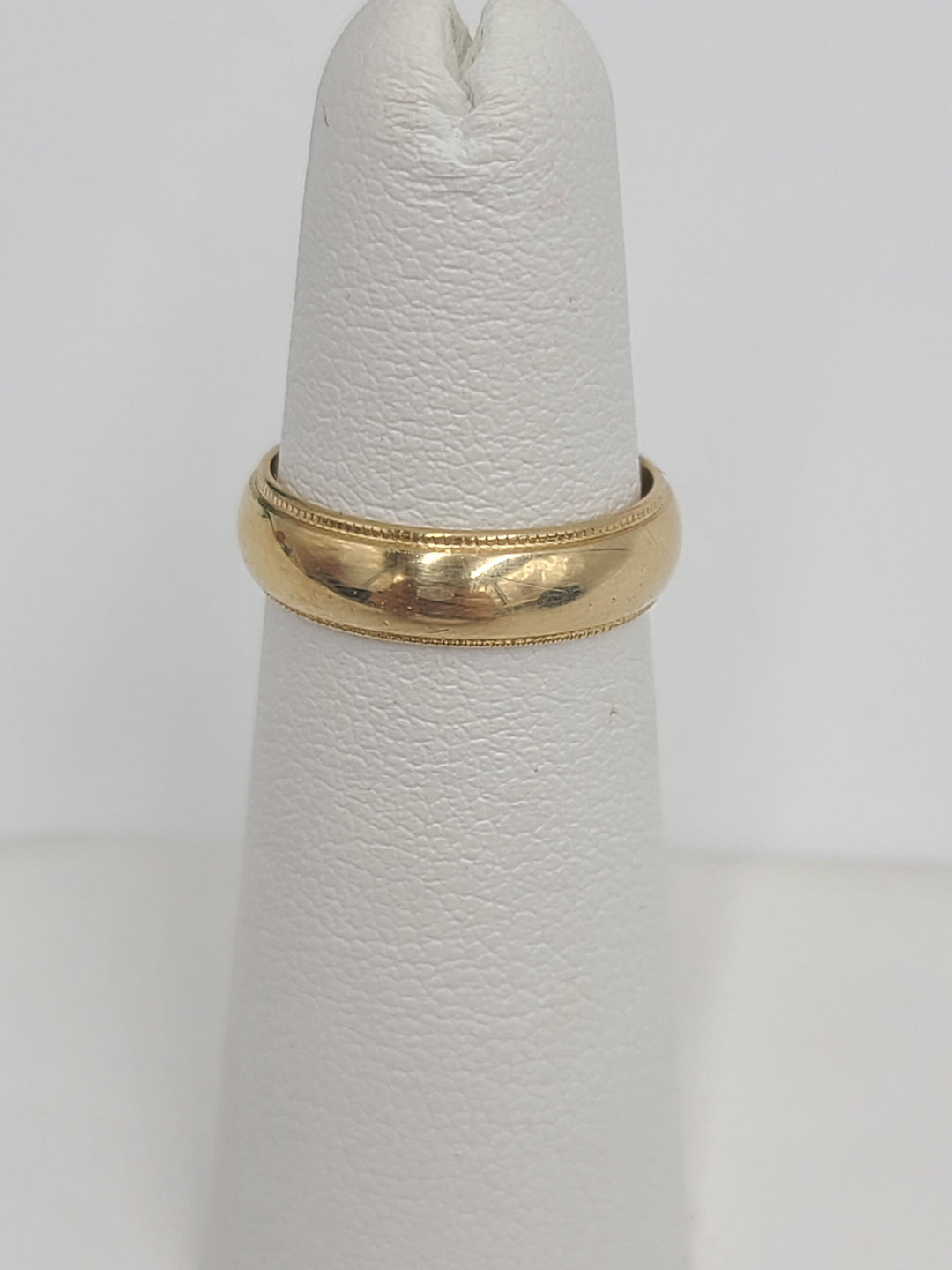 k781 Simple Ladies 14kt Yellow Gold 5mm Wide Wedding Band