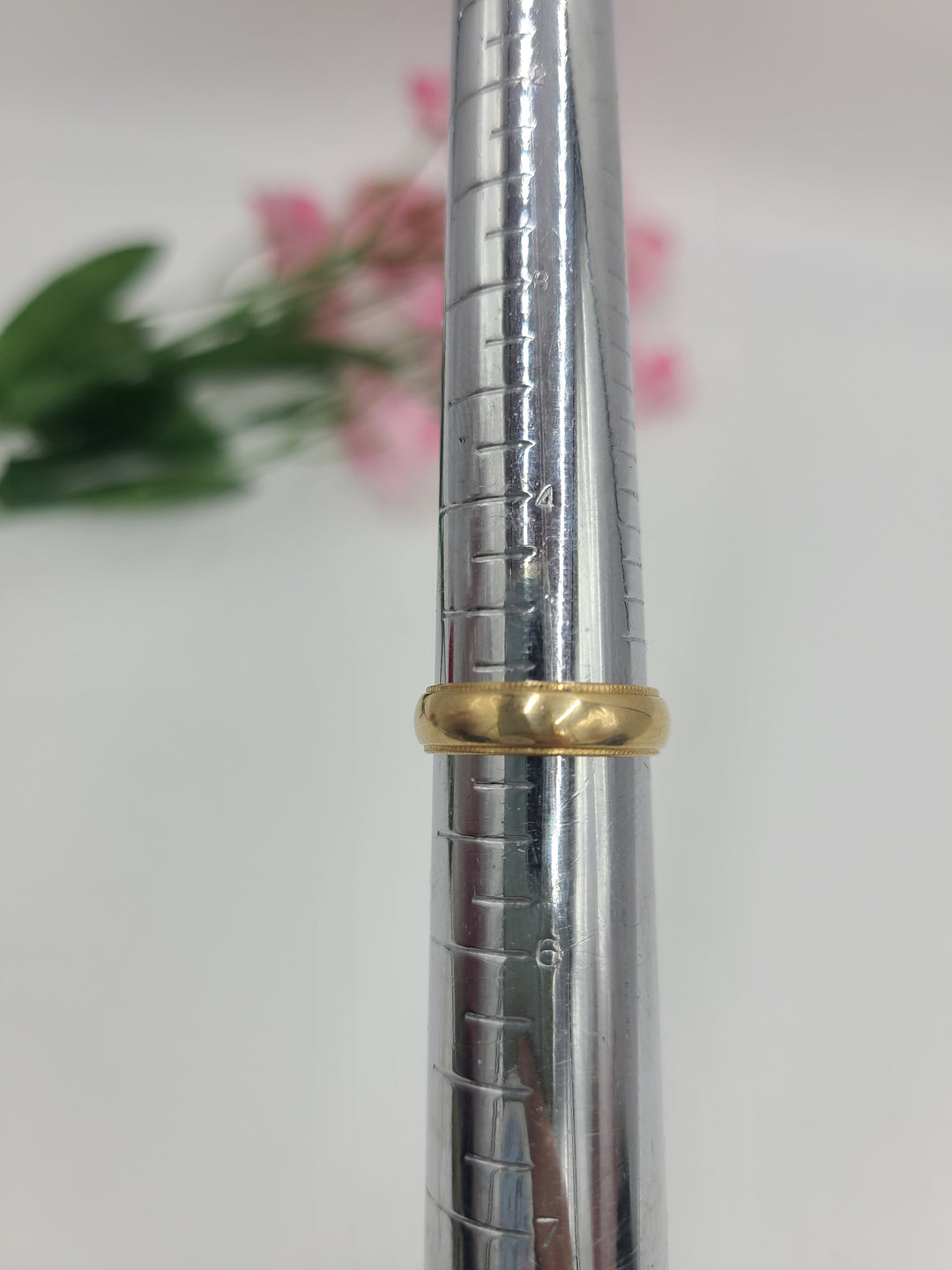 k781 Simple Ladies 14kt Yellow Gold 5mm Wide Wedding Band