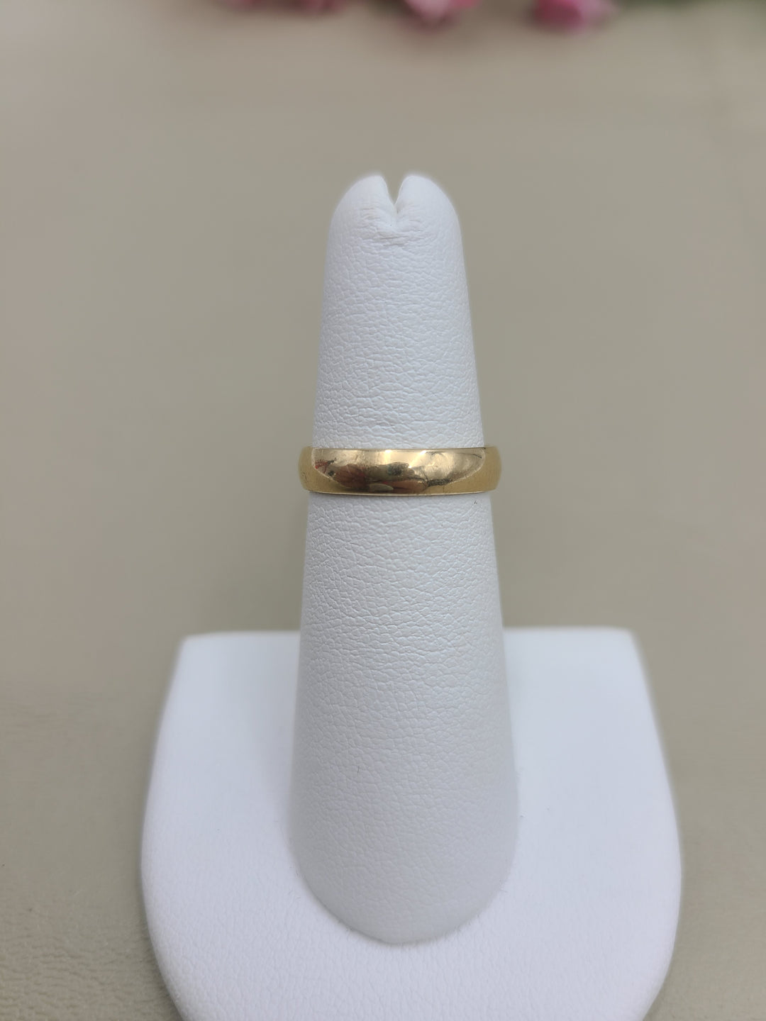 k898 Ladies Antique 14kt Yellow Gold Wedding Band
