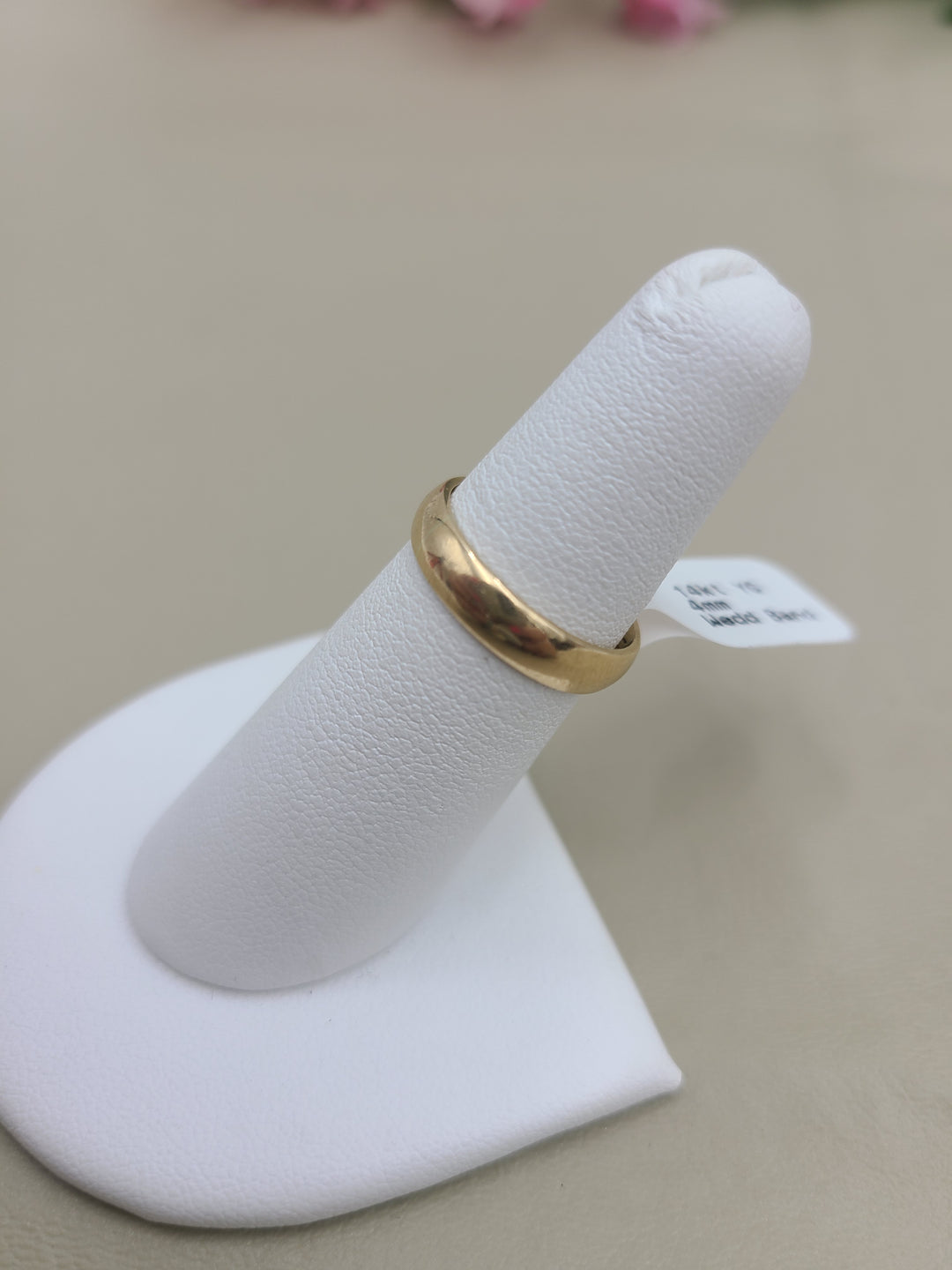 k898 Ladies Antique 14kt Yellow Gold Wedding Band