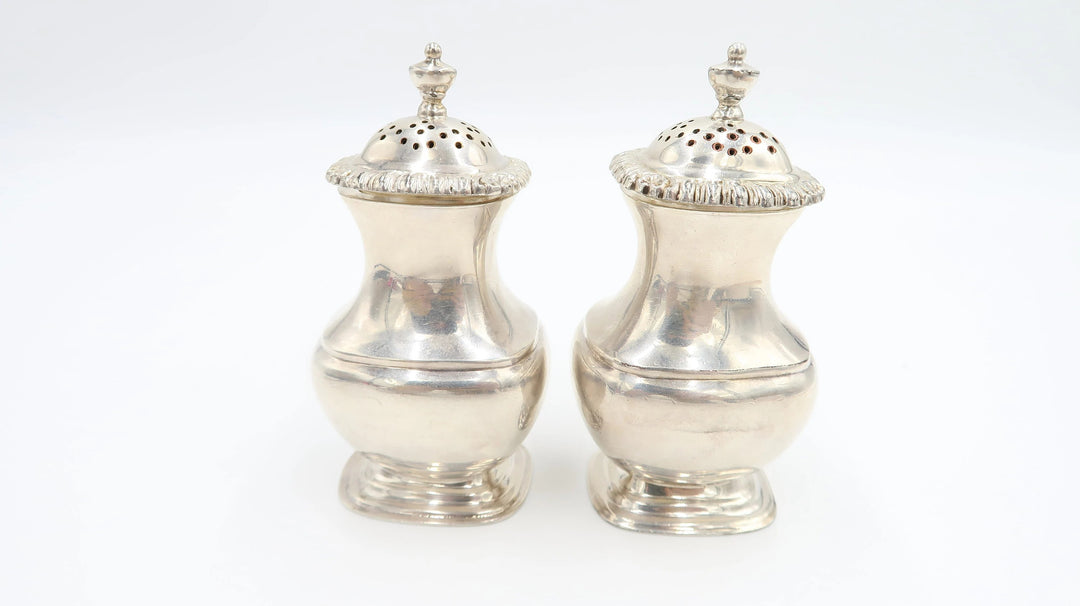 t450 Antique Art Deco 1930 Sterling  Silver Salt Pepper Pot Shaker Sheffield