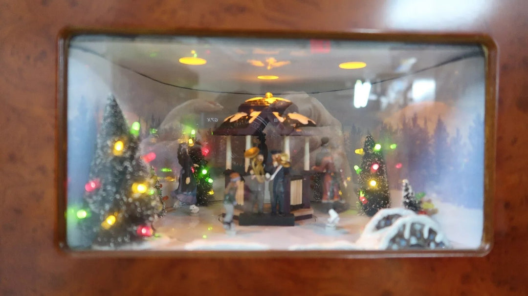 t475 Rare Mr. Christmas Grand Animated Concertina Animated Music Box