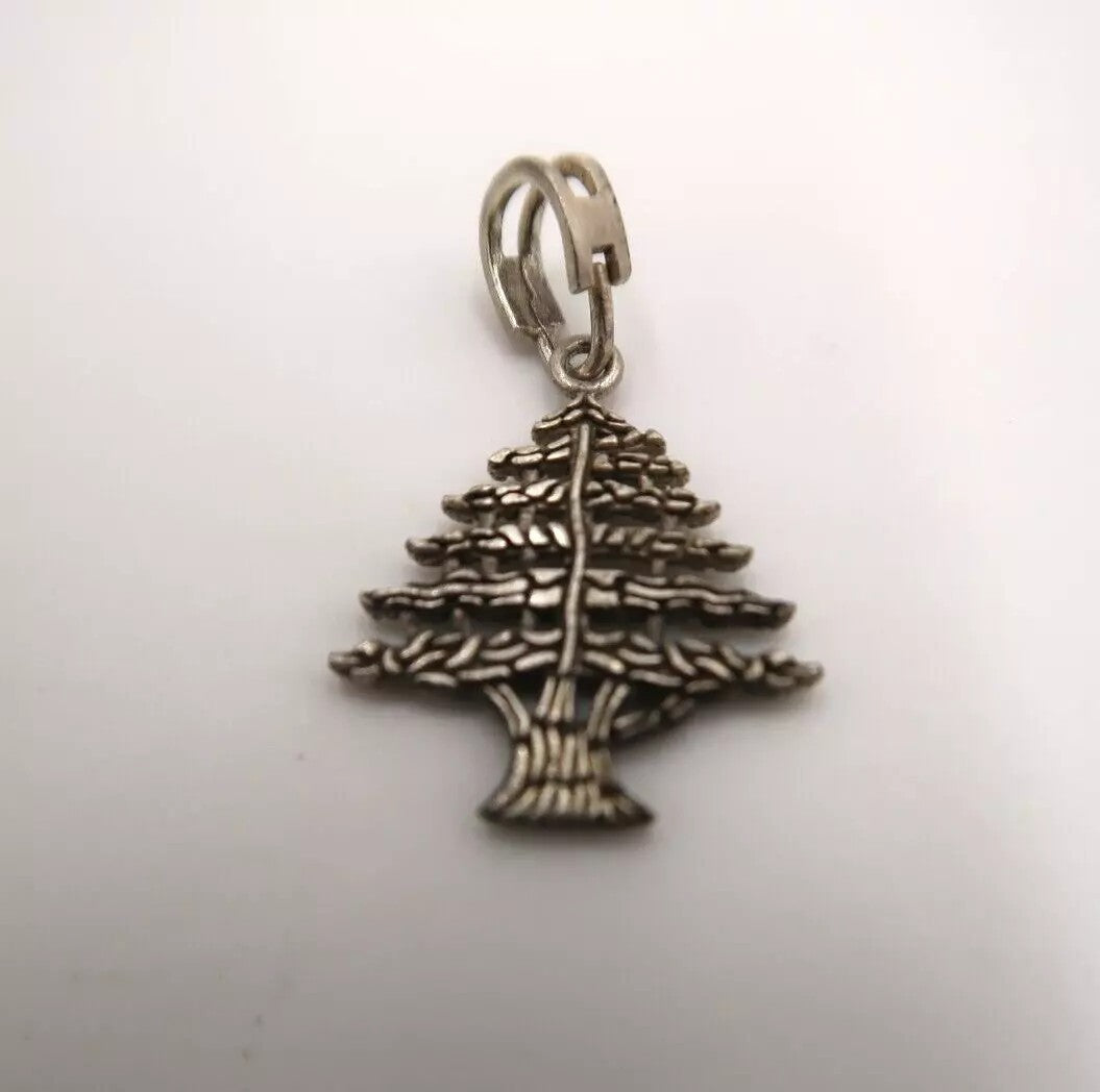 t294 Solid Sterling Silver Tree of Life Pendant Charm