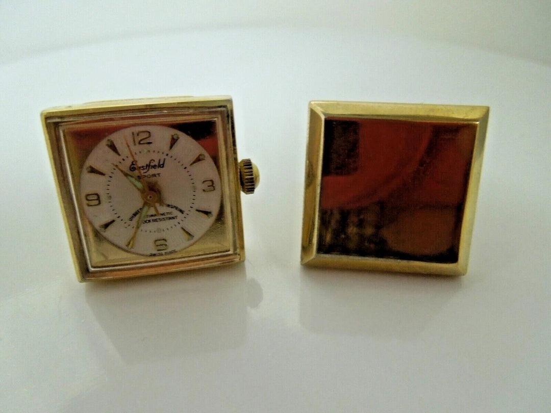 r975 Vintage Eastfield Sport Goldtone Antimagnetic Shock Resistant-Sold As Is