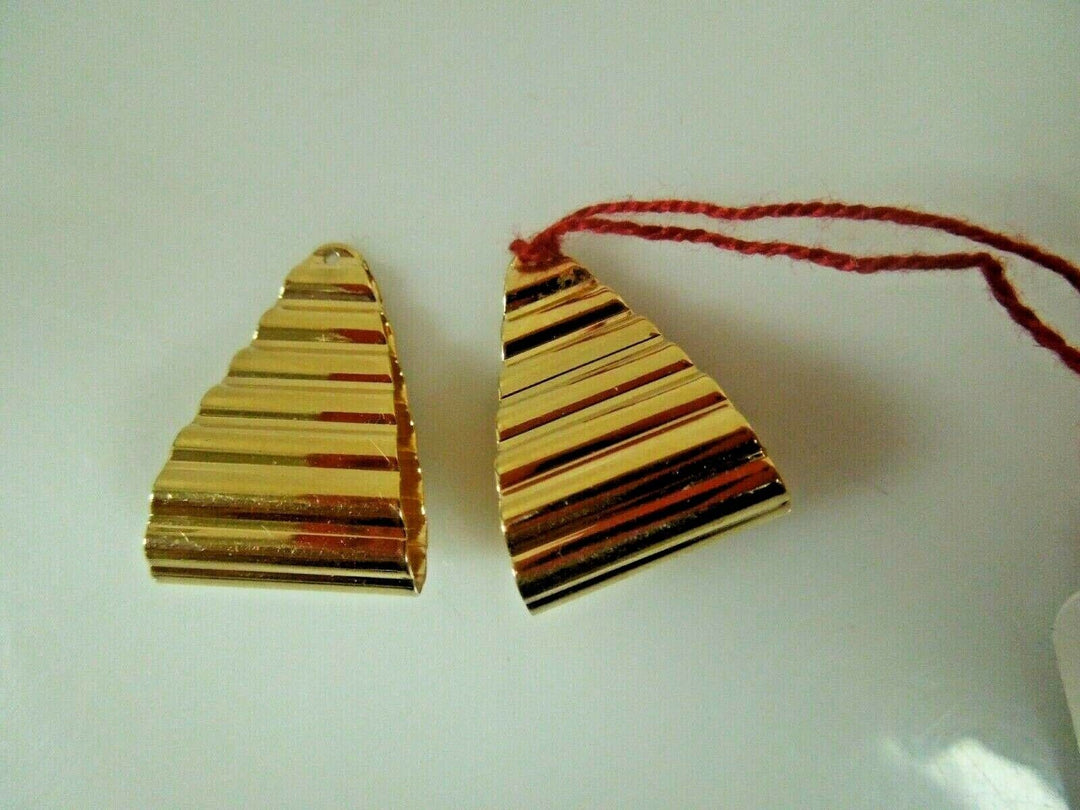 r117 14k Yellow Gold Earrings Jackets 3.3 g Signed