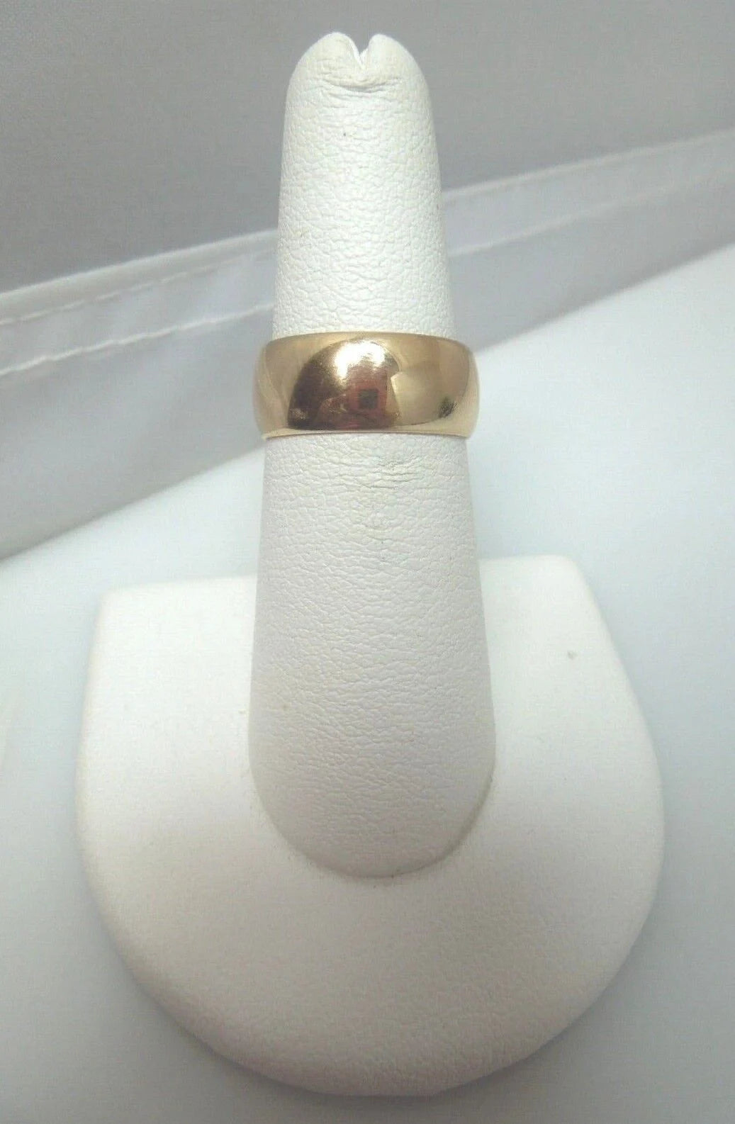 r172 14kt Rose Gold Size 6.75(USA) Wedding Band Signed 5.7g