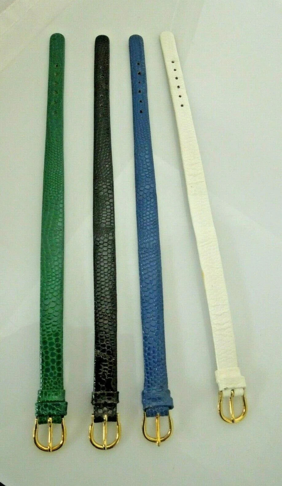 r144 Lot of 4 Leather Watch Bands Boho and Hippie