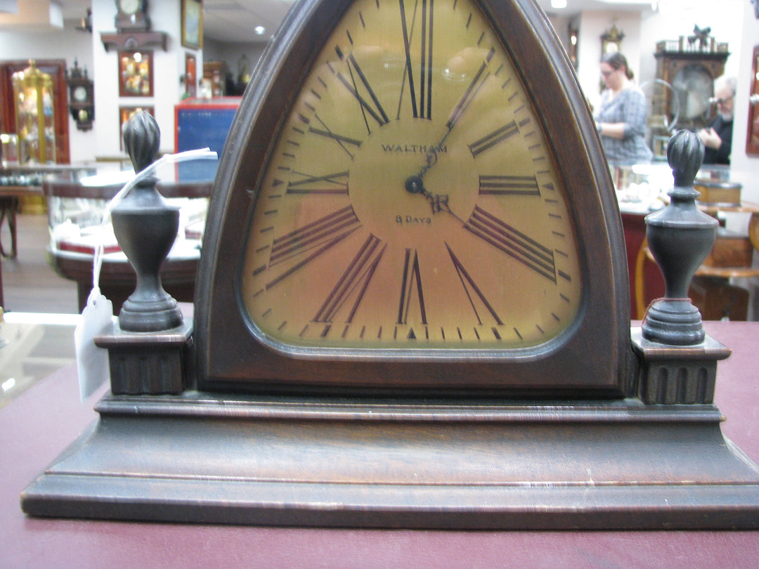 g171 Waltham 8 Day wood clock