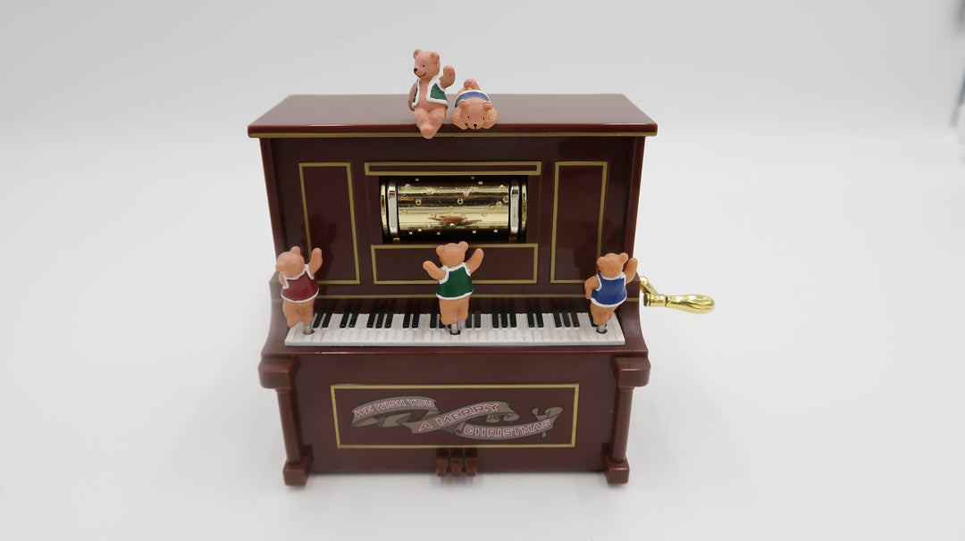 t471 Mr Christmas Gold Label 75th Animated Figures Musical Miniatures Piano
