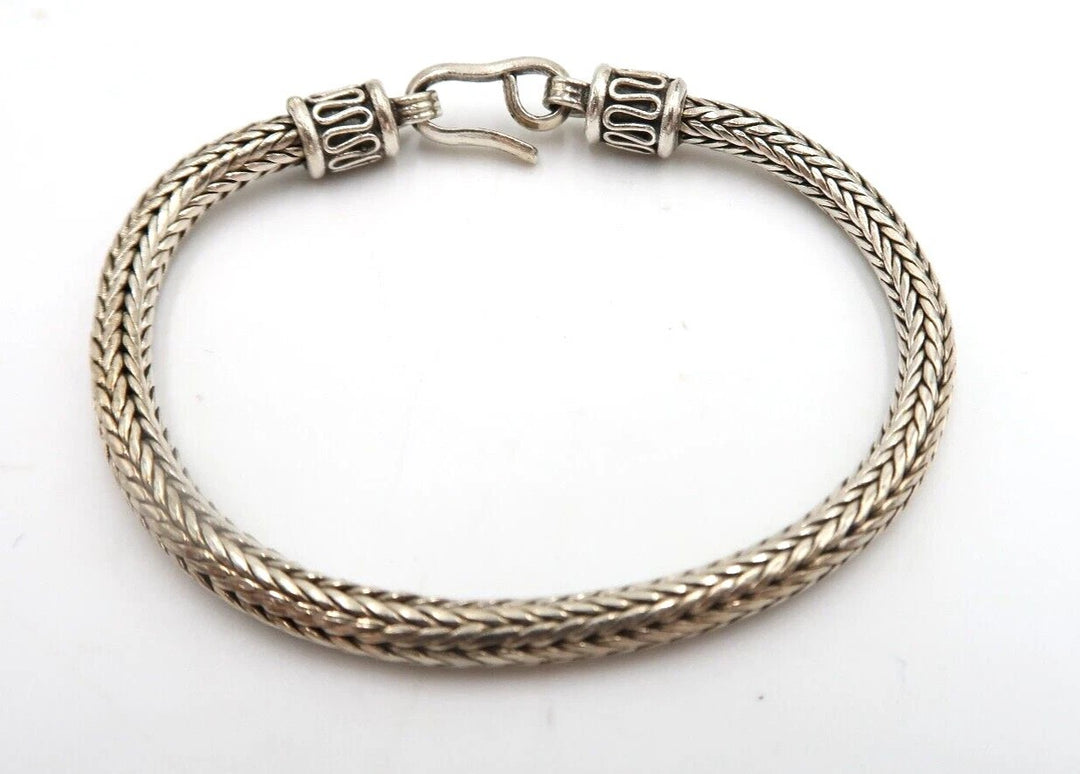 t522 Men's Sterling Silver Snake Chain Bracelet
