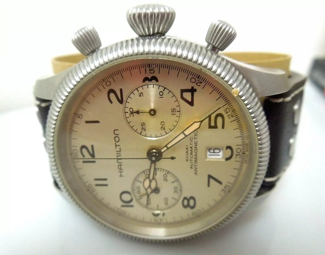 t125 Hamilton Khaki Field Pioneer CHRONOGRAPH HARRISON FORD Men's Watch