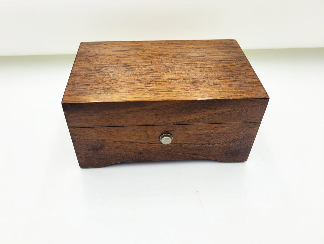 p502 Thorens Wood Music Box Plays 4 songs