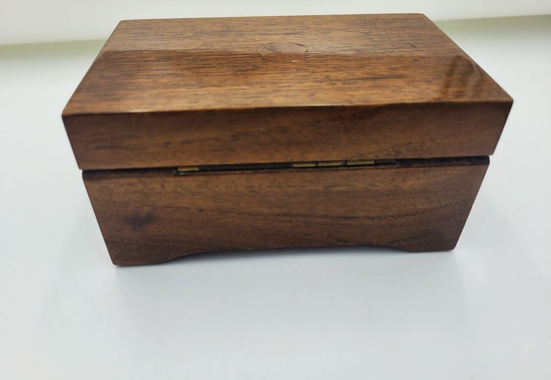 p502 Thorens Wood Music Box Plays 4 songs