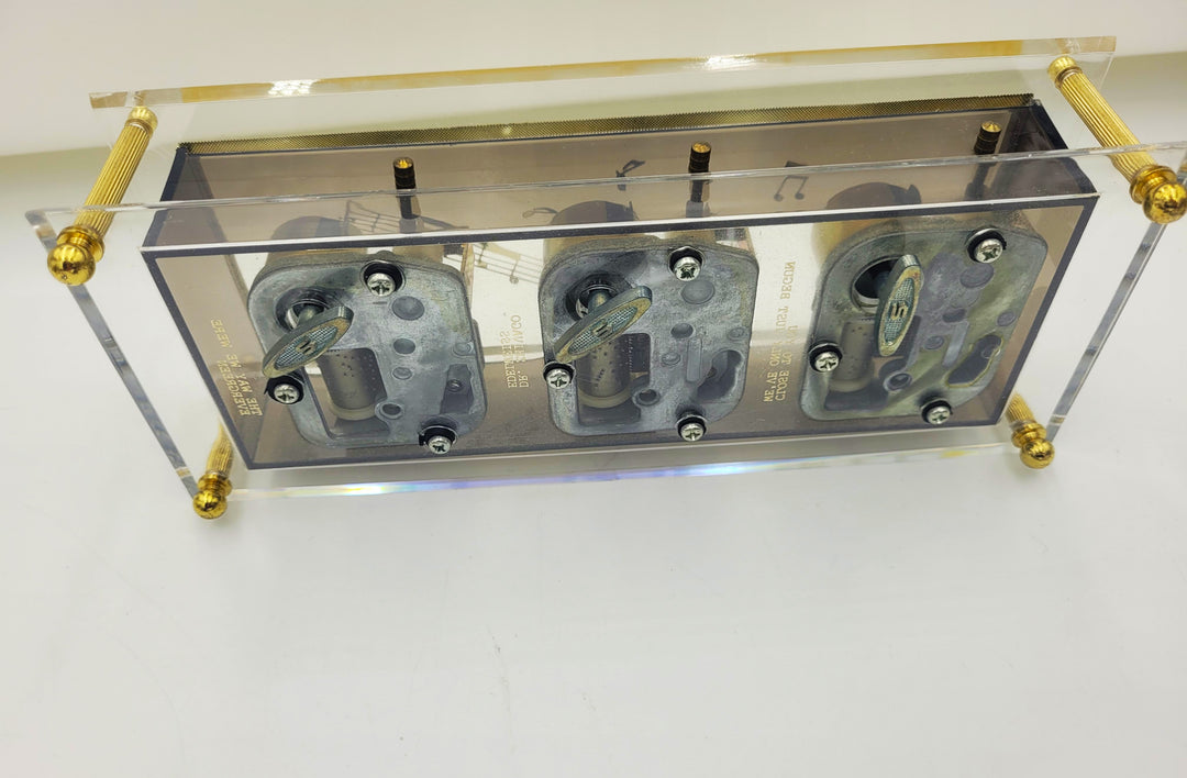 p504 Acrylic Sankyo triple Movement Music Box