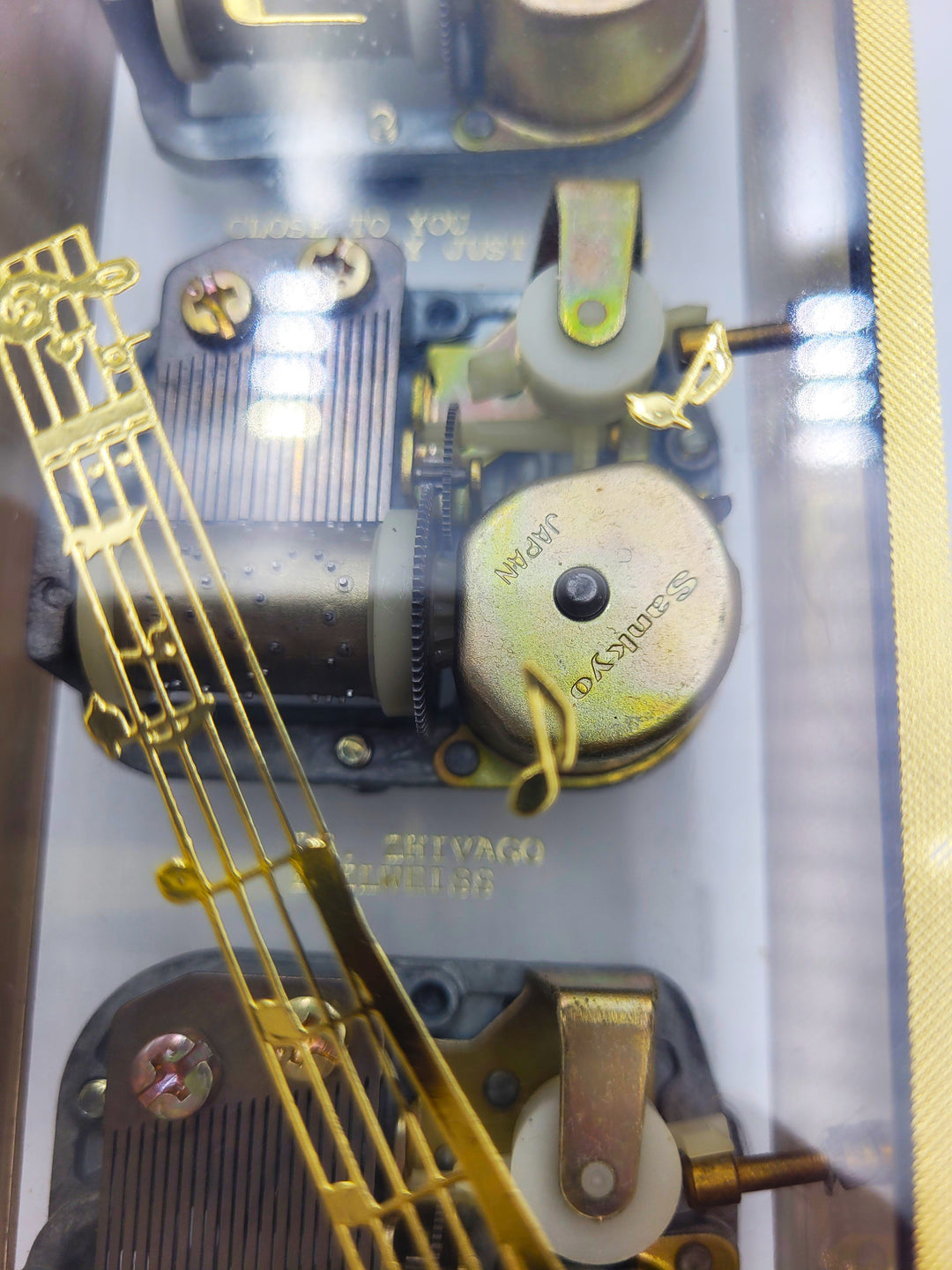 p504 Acrylic Sankyo triple Movement Music Box