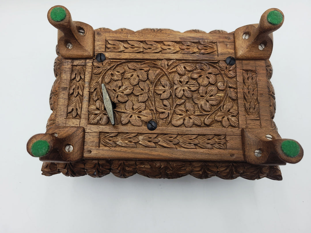 p505 Thorens Carved Wood Music Box