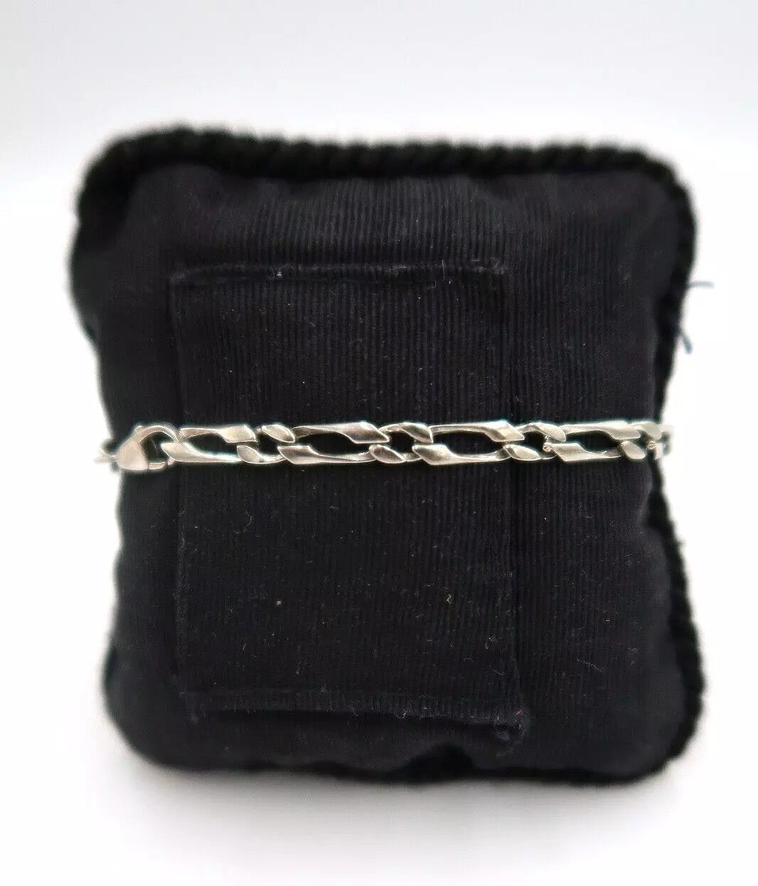 t372 Sterling Silver link chain Bracelet, Silver link Bracelet, Italy Bracelet