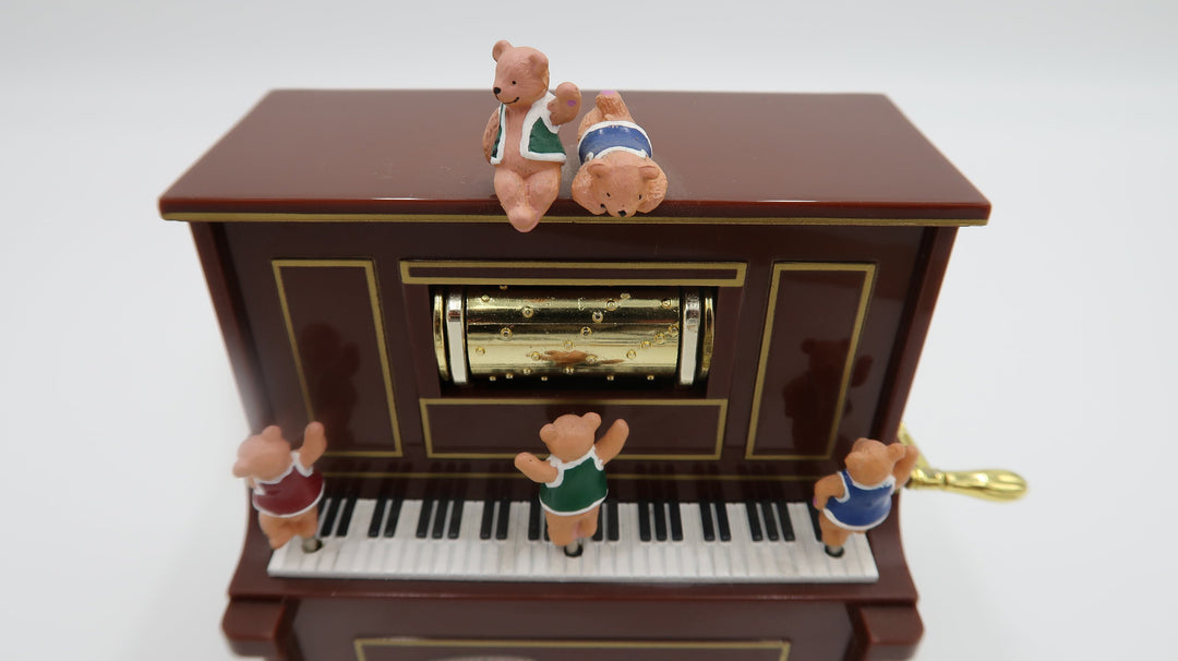 t471 Mr Christmas Gold Label 75th Animated Figures Musical Miniatures Piano