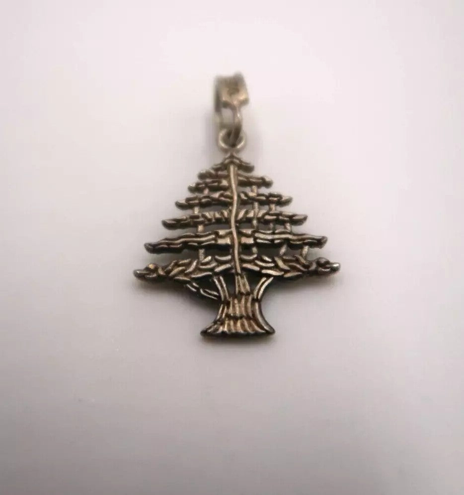 t294 Solid Sterling Silver Tree of Life Pendant Charm