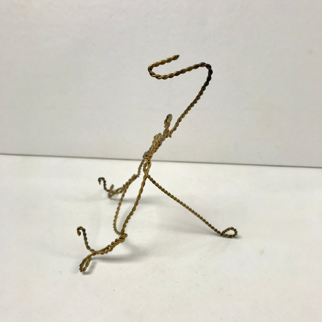 f294 Vintage Twisted Wire Travel Pocket Watch Holder Stand