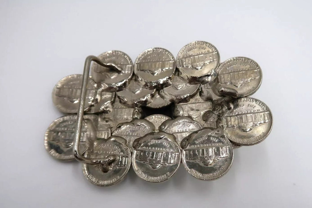 t298 Vintage Belt Buckle Coins Liberty Head 1776-1976