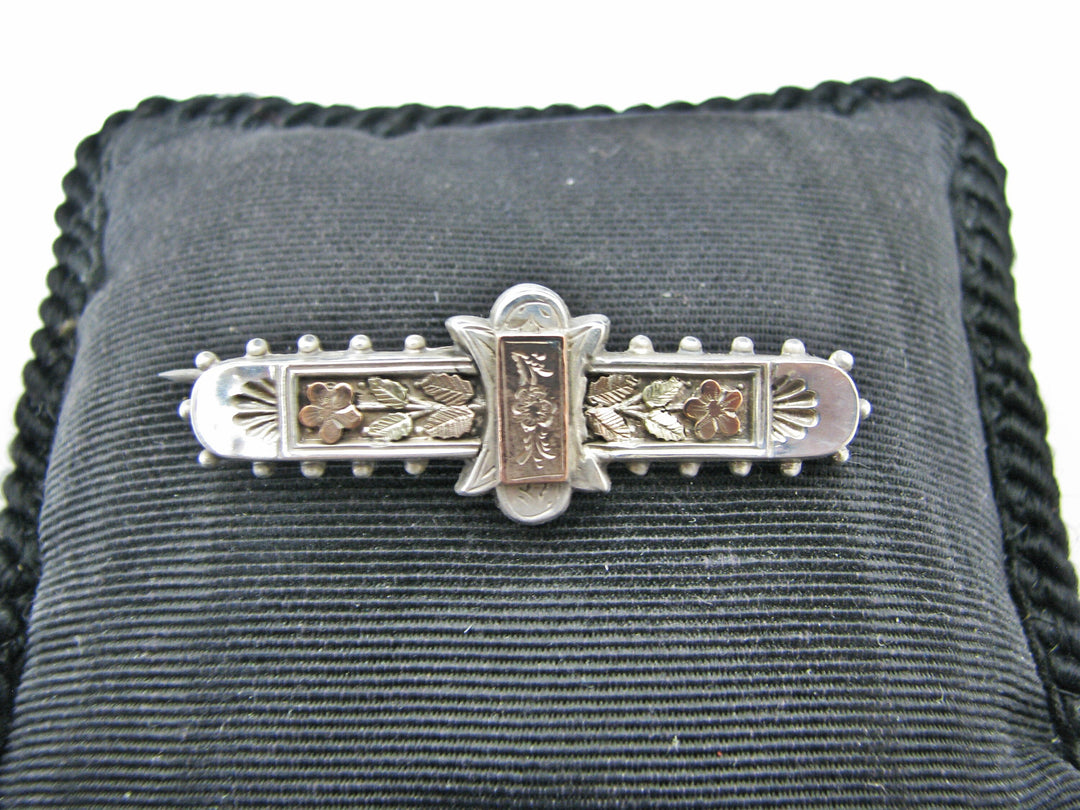 H189 Beautiful Stainless Steal Brooch/ Pin with flowery design