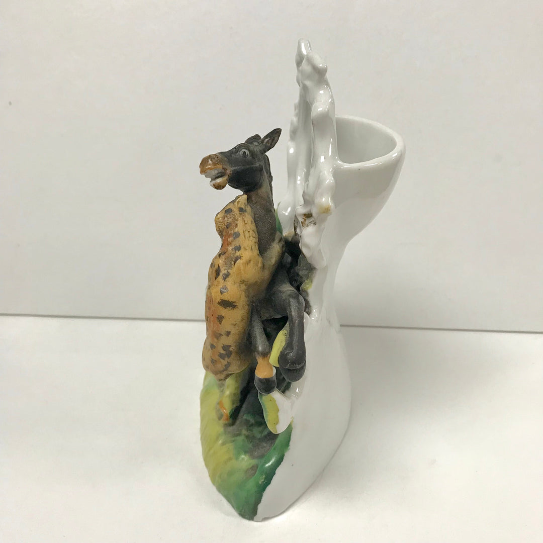 f285 Vintage Ceramic Pocket Watch Holder Stand Case Collectible