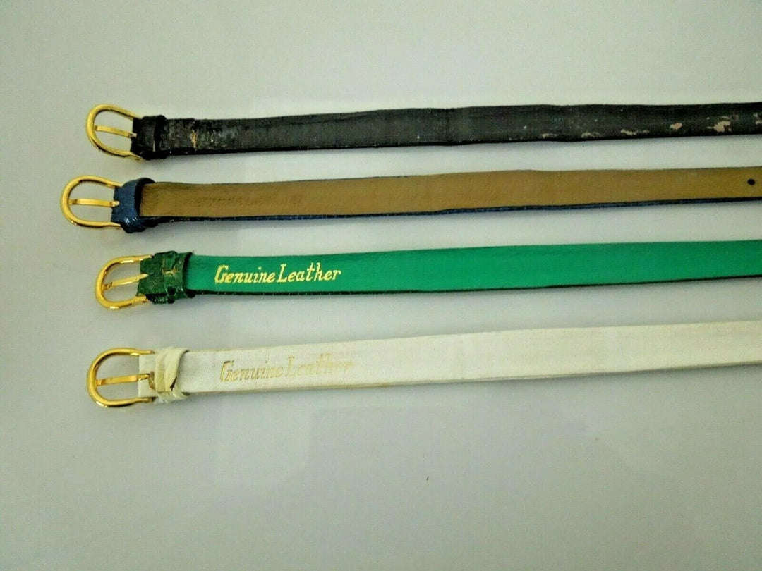 r144 Lot of 4 Leather Watch Bands Boho and Hippie