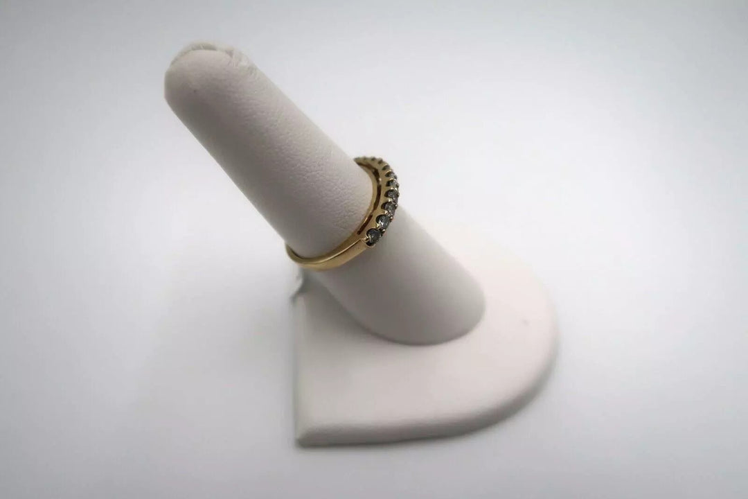 t308 14k Yellow Gold Diamond Wedding Band, Engagement Ring, Promise Ring,14k