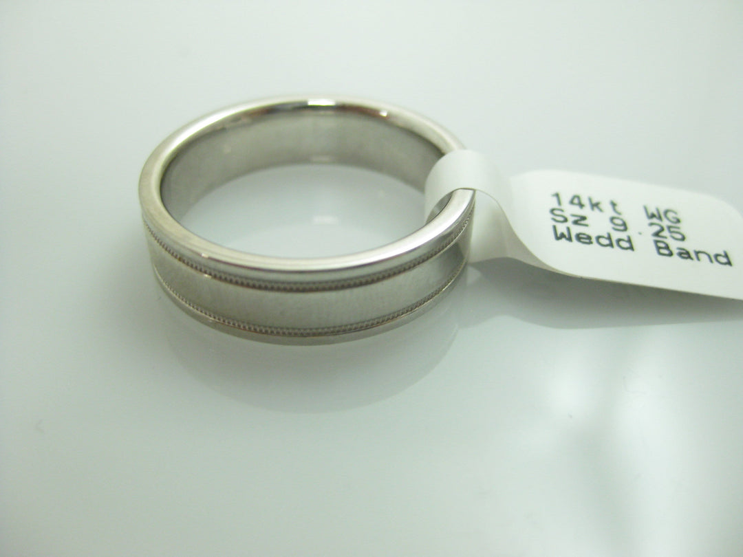 g260 Classsic 14kt White Gold Men's Wedding Band
