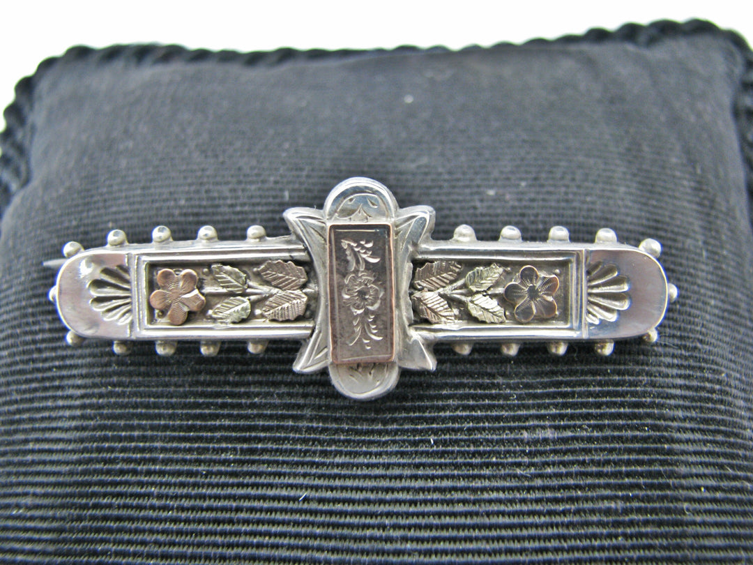 H189 Beautiful Stainless Steal Brooch/ Pin with flowery design