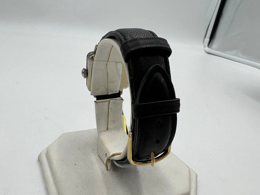 u023 Illinois 1930s "New Yorker" 14k White Gold Filled Watch