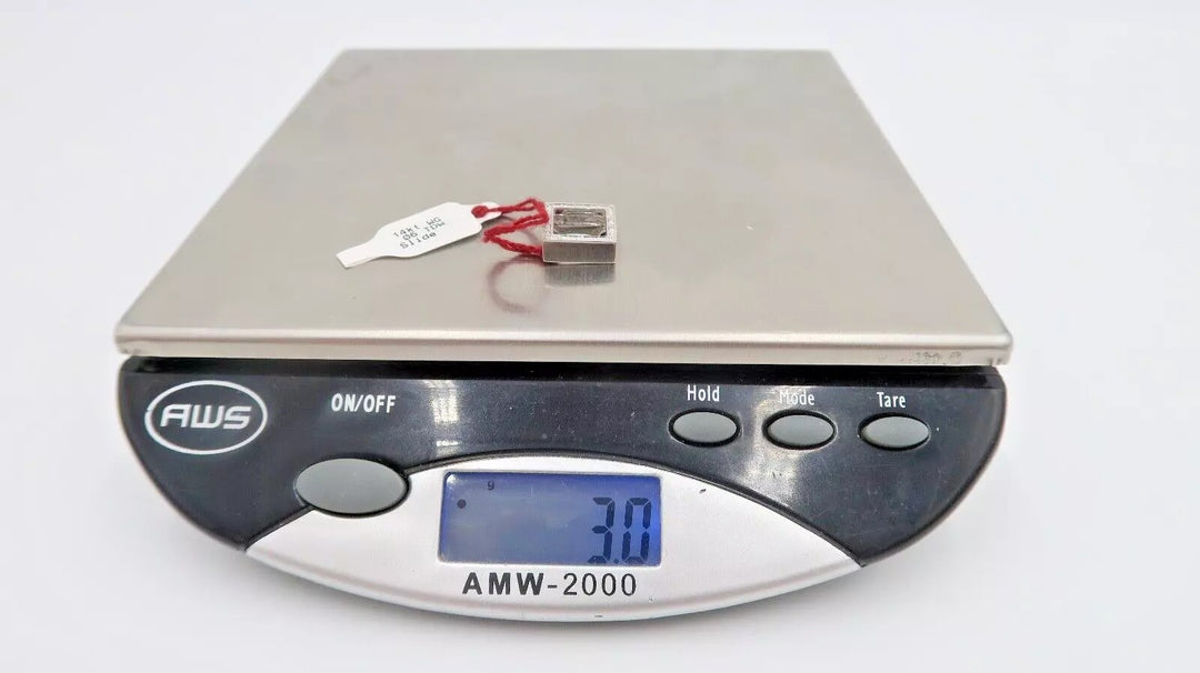 t518 14k White Gold Diamond .06 TDW Slide Pendant