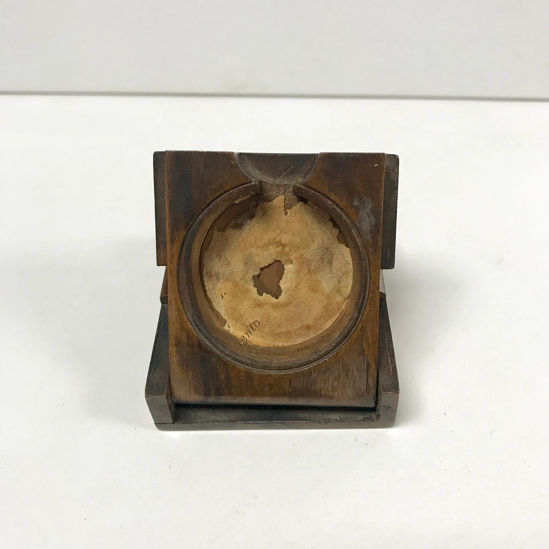 f292 Vintage Hand Crafted & Painted Pocket Watch Holder Pompei