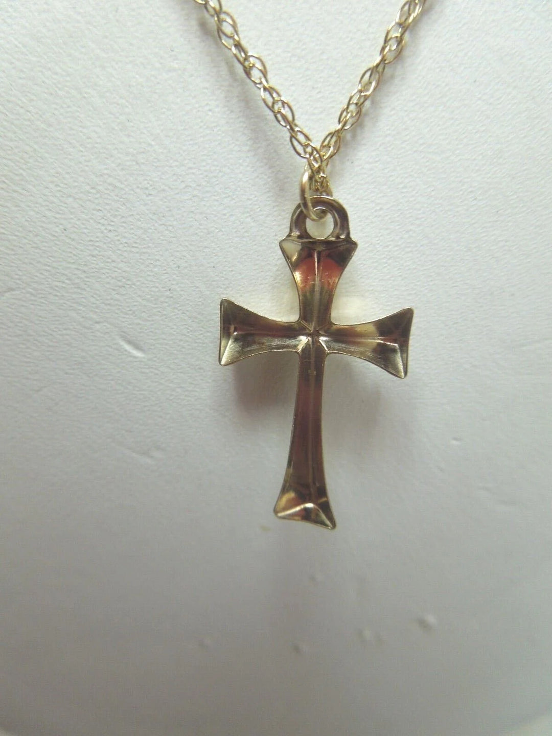r170 14kt Gold Filled Cross Pendant Chain Necklace 18"