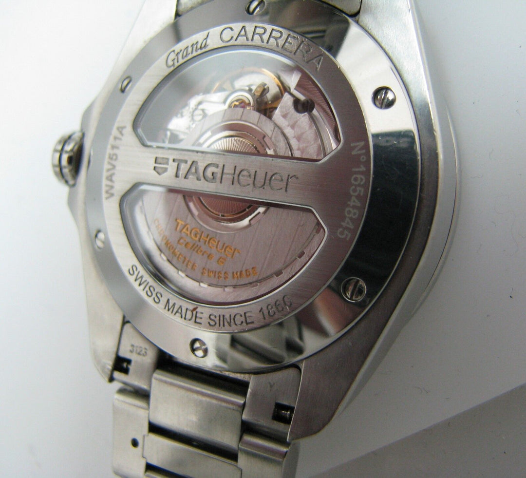 a1030 Tag Heuer Grand Carrera Calibre 6 Automatic Chronometer Watch with Date