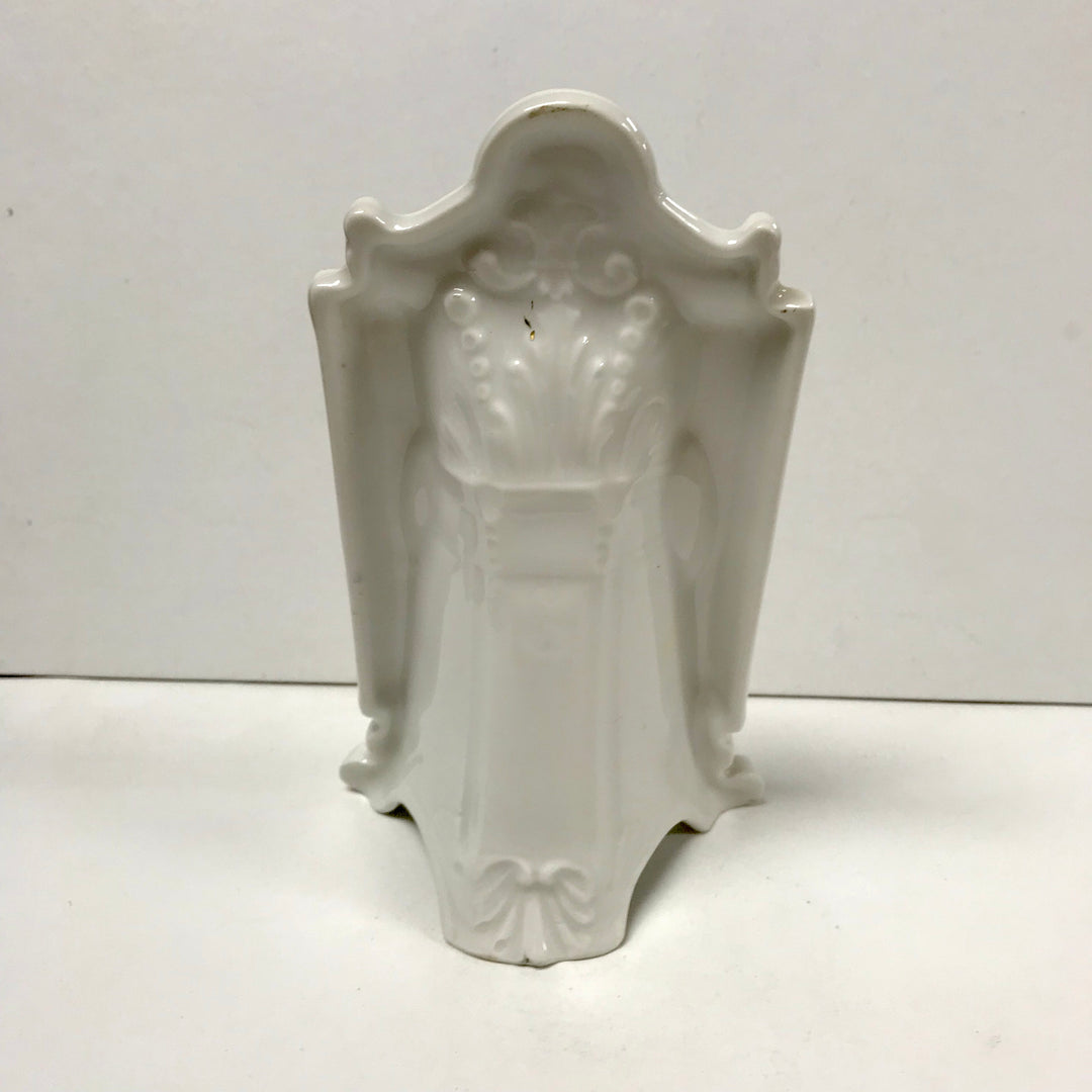 f279 Vintage Ceramic Pocket Watch Holder Stand Case Collectible