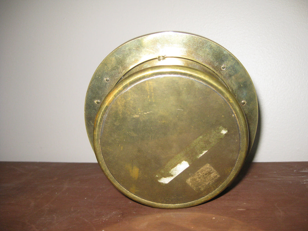 G185 1920s German Brass 8Day Desk Clock