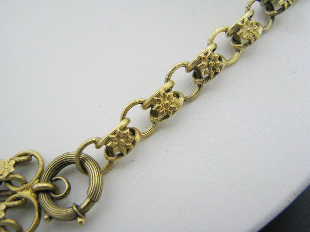 c100 Beautiful Unique Antique Cameo 9k Yellow Gold Convertible Necklace