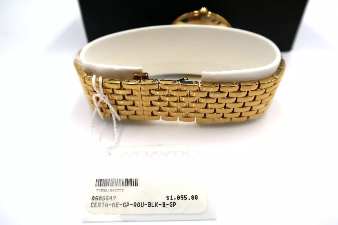 t274 MOVADO Certa Quartz Black Dial Men's Watch Item No. 0605647