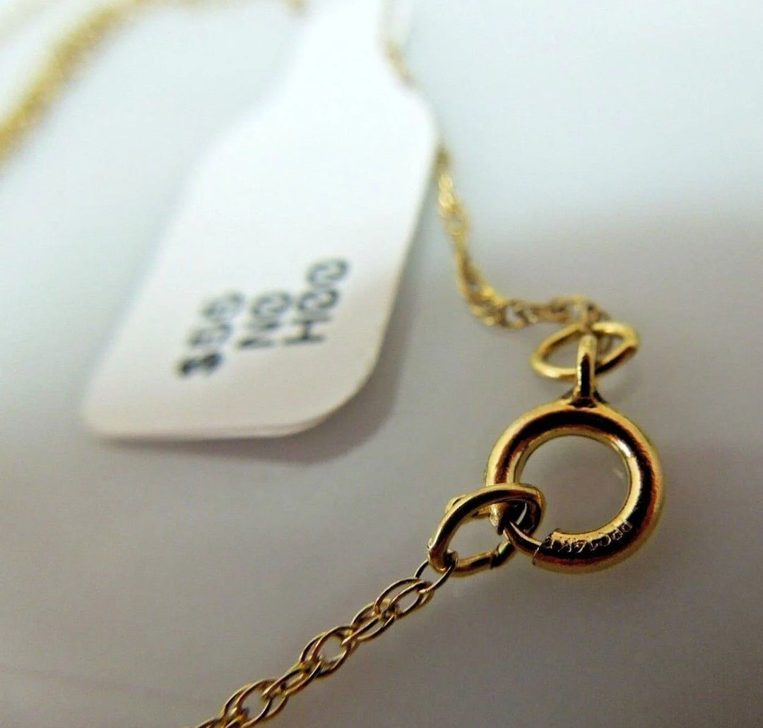 r170 14kt Gold Filled Cross Pendant Chain Necklace 18"