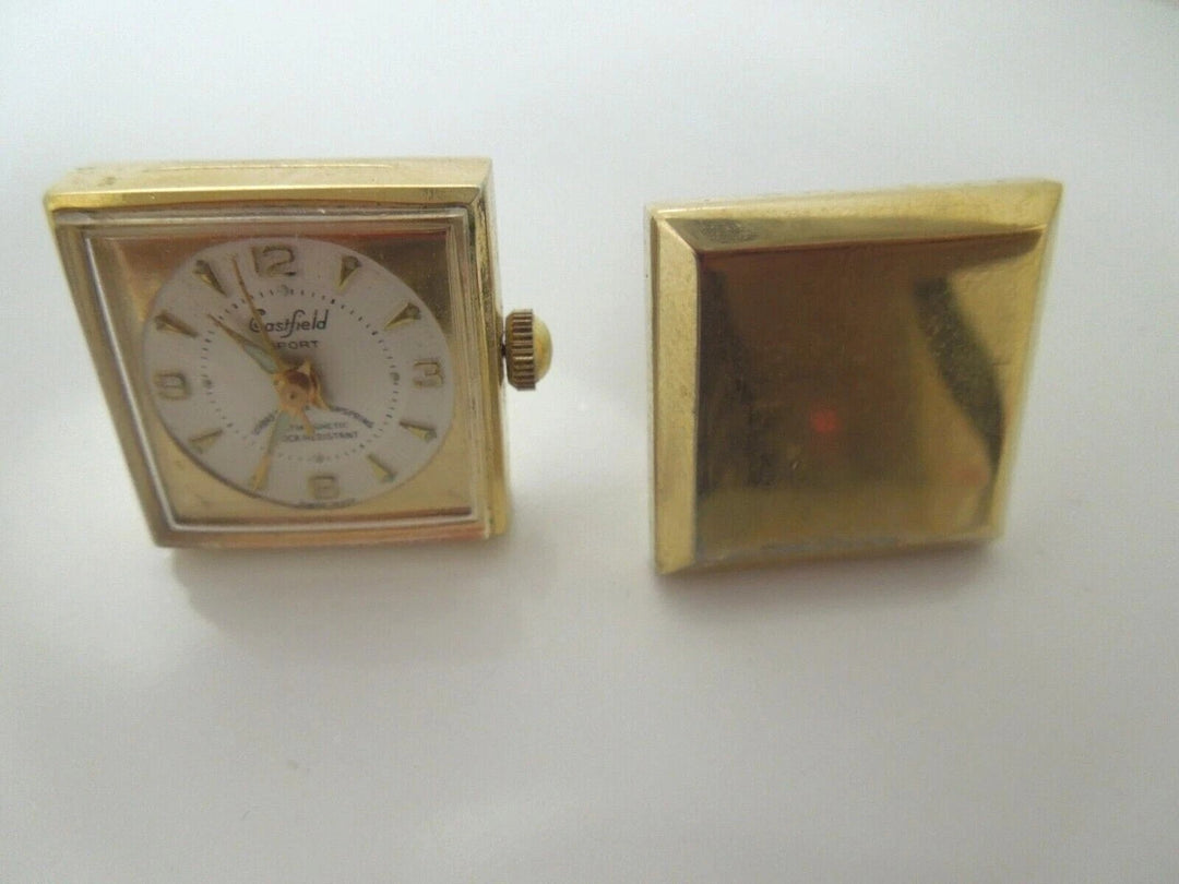 r975 Vintage Eastfield Sport Goldtone Antimagnetic Shock Resistant-Sold As Is