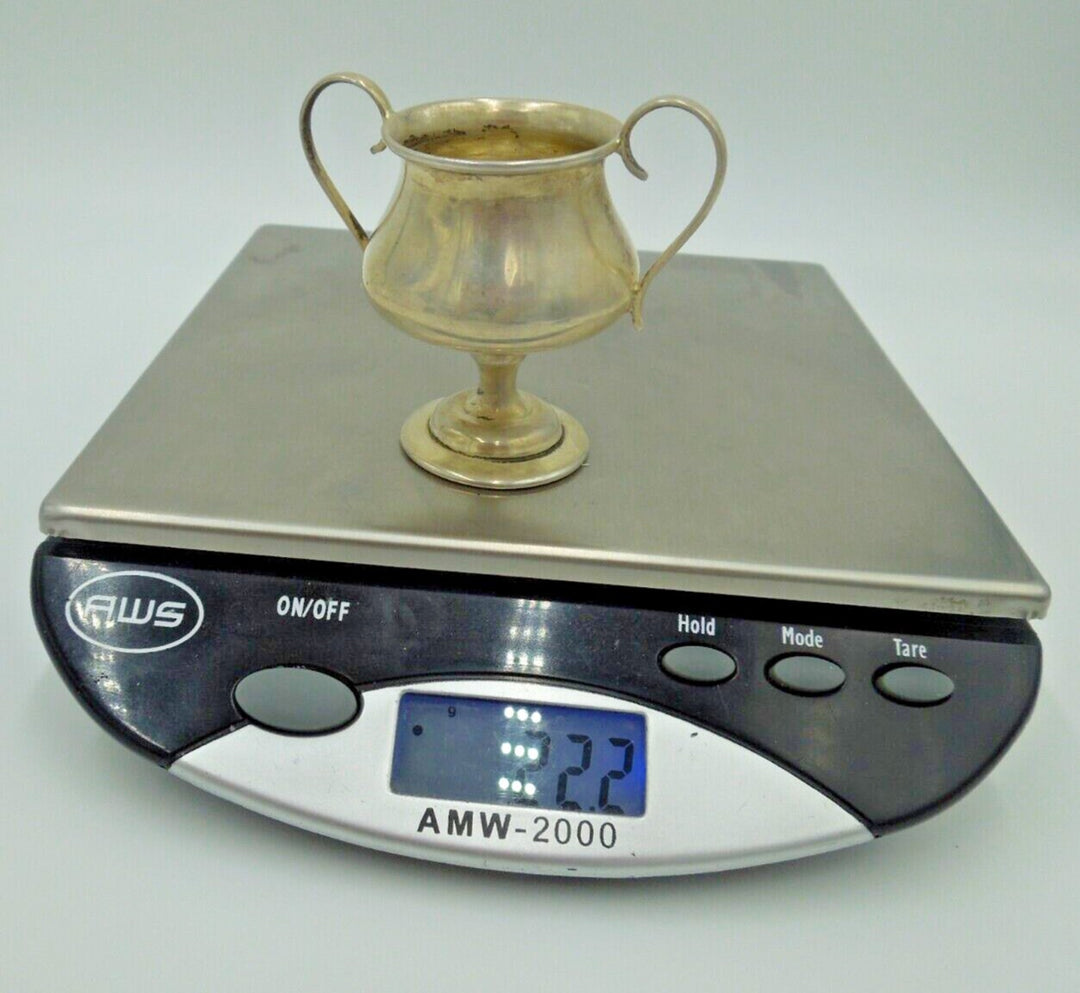 t245 Antique Circa 1900 Sterling Silver Trophy, Silver Trophy Miniature,