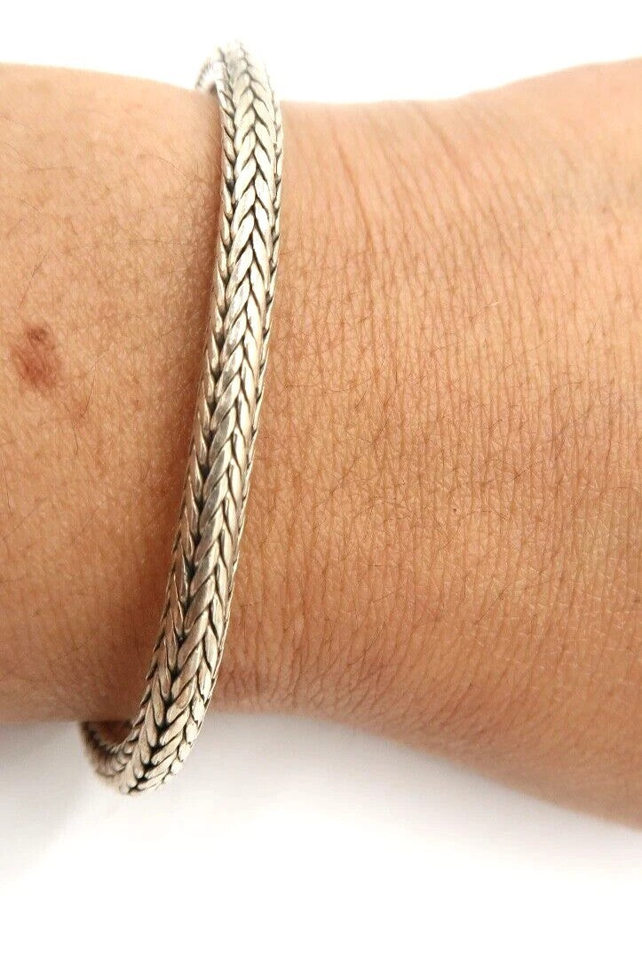 t522 Men's Sterling Silver Snake Chain Bracelet