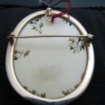 g293 Beautiful Carved Buddha Brooch Set in 14kt Yellow Gold