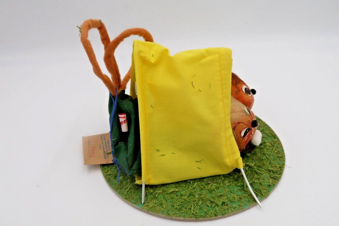 t407 Annalee Mobilitee Doll Mice Mouse Tent Camping Roasting Marshmallow