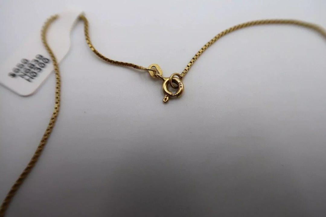 t380 10k/14k 18" Box Cameo Pendant Necklace