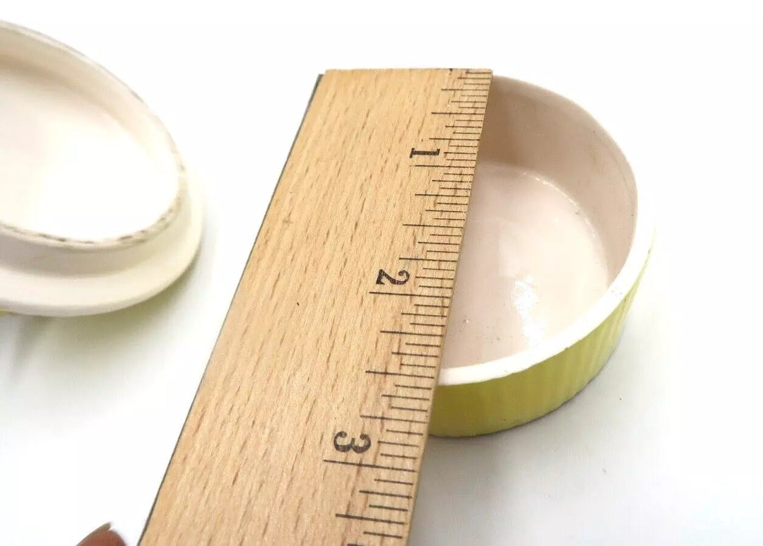 t491 Fitz & Floyd Rose flower Ceramic/Porcelain 2 Piece Round Trinket box